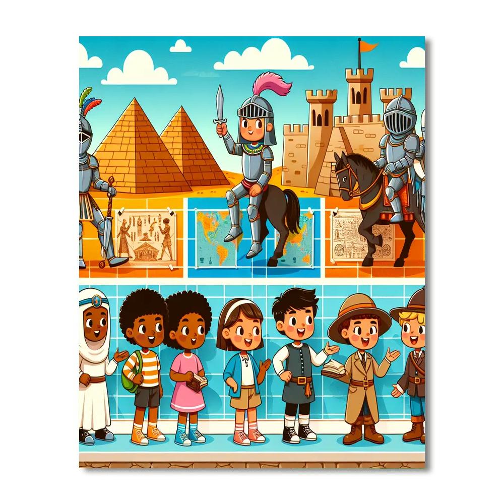 Magical Time Travel Adventure Painting By Numbers Kit