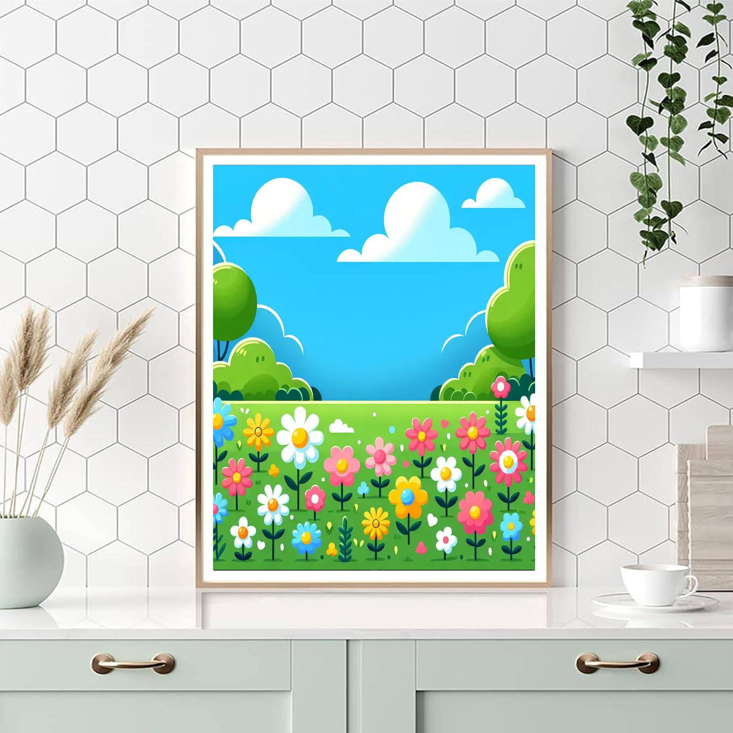 Garden Of Flowers Paint By Number