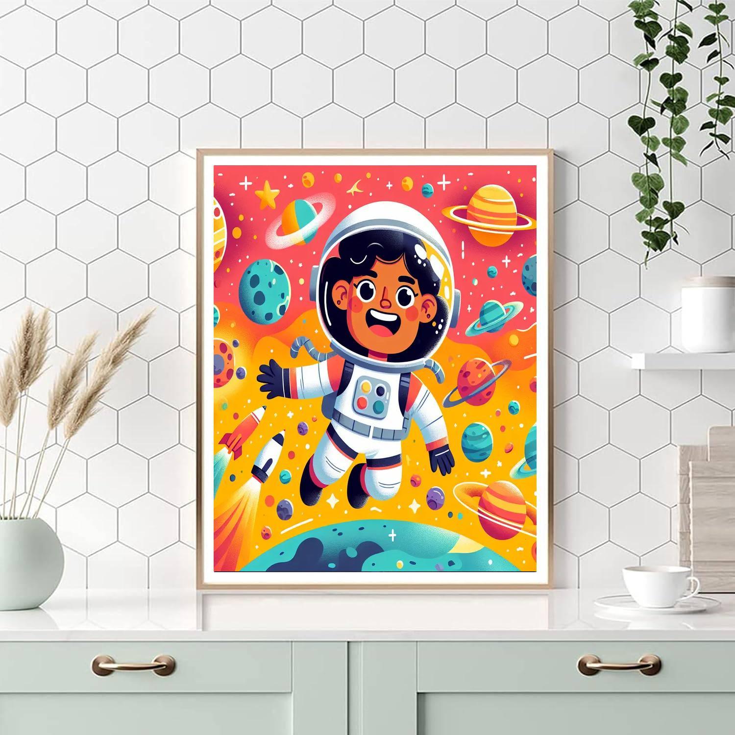 Astronaut's Galactic Quest Numbered Painting Kits