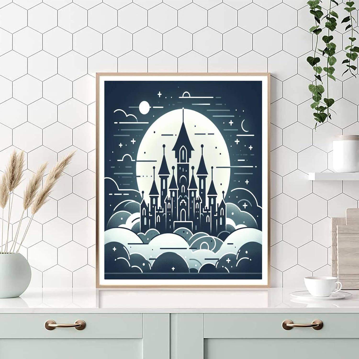 Moonlight Castle Magic DIY Paint By Numbers
