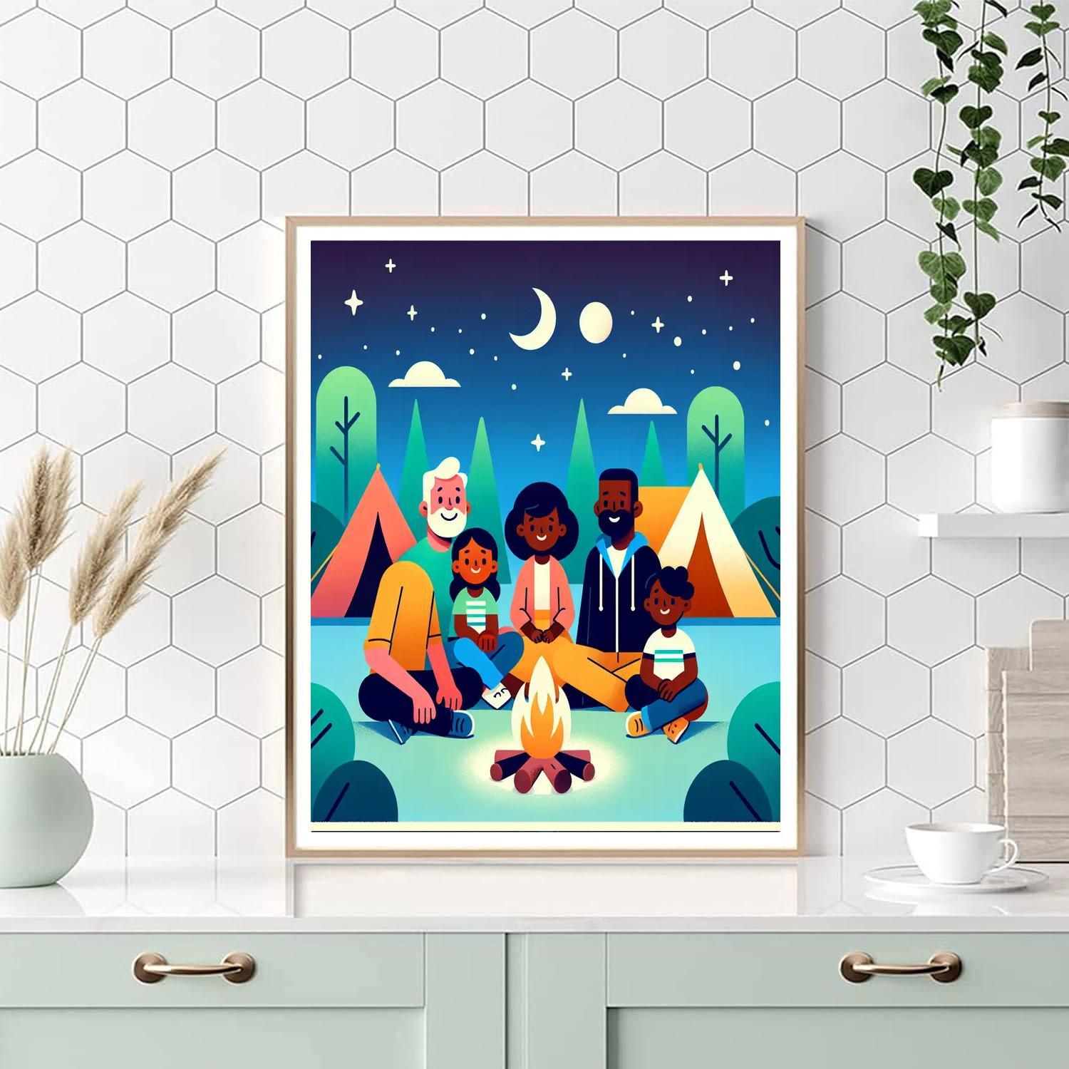 Wilderness Campout Paint By Number