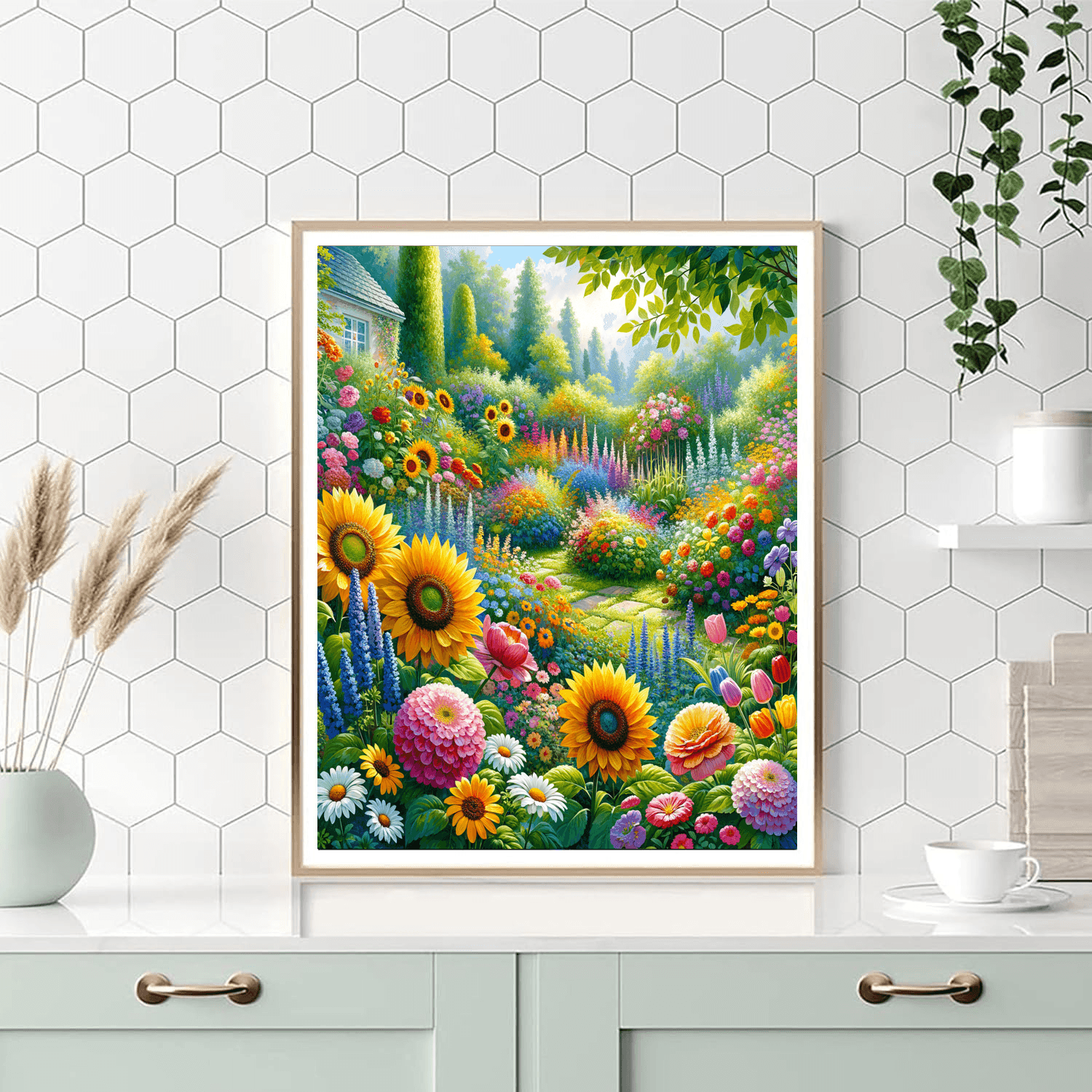 Summer Garden Bliss Paint By Numbers Art