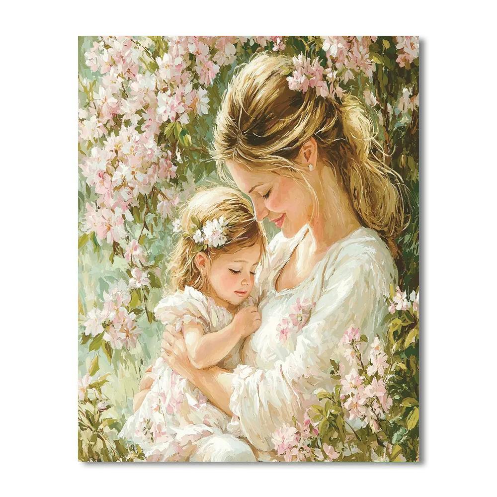 Cuddles In The Garden Numbered Painting Kits