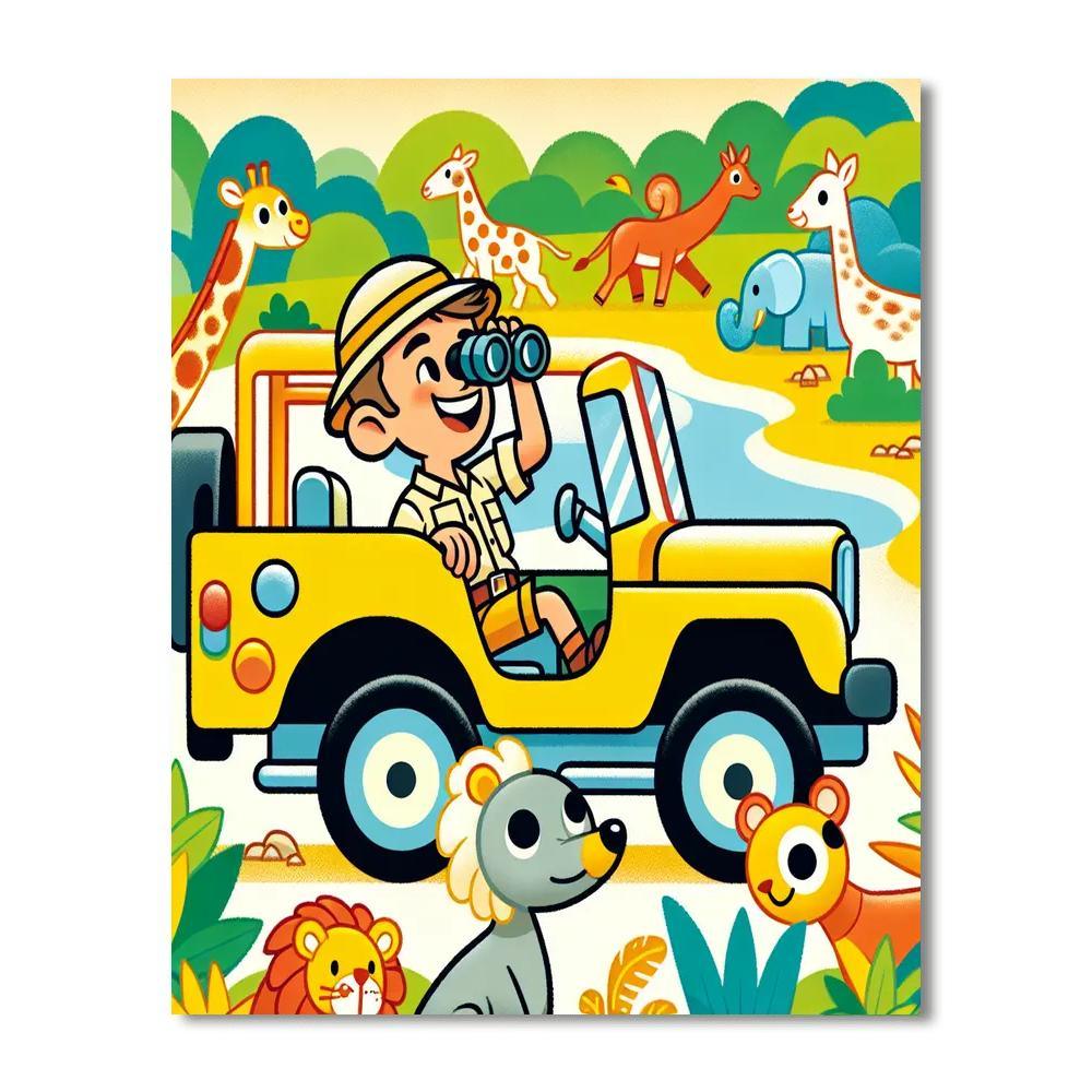 Safari Adventurers DIY Paint By Numbers