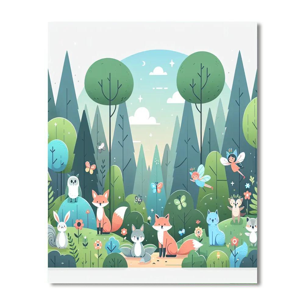 Magic Forest Escape Paint By Numbers Art