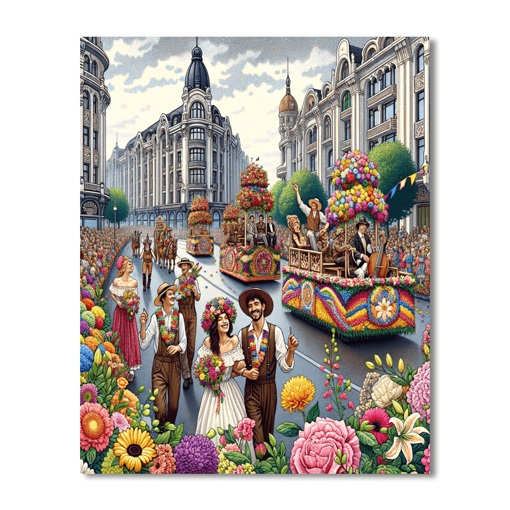 The Flower Festival - Alesund, Norway Paint By Color