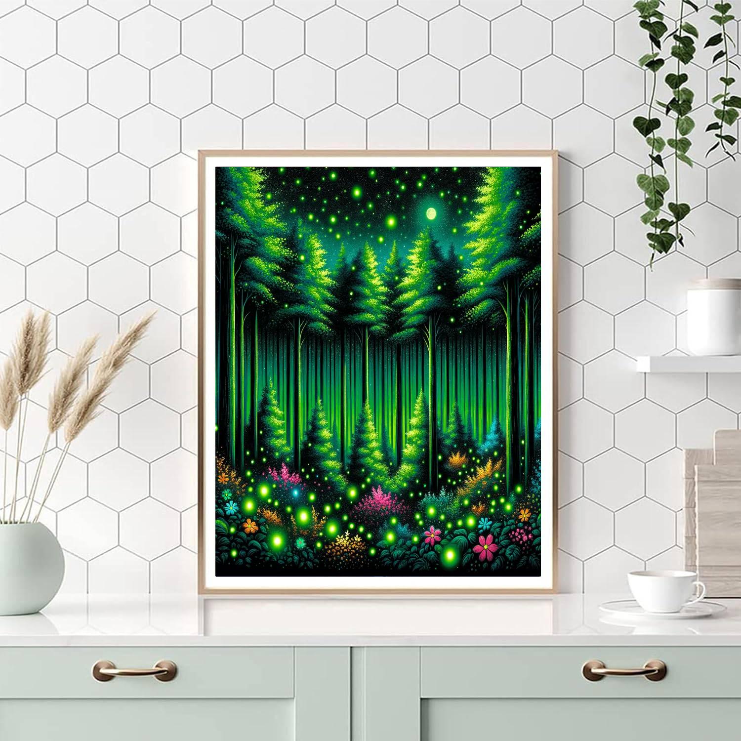 Enchanted Forest Illumination Numbered Painting Kits