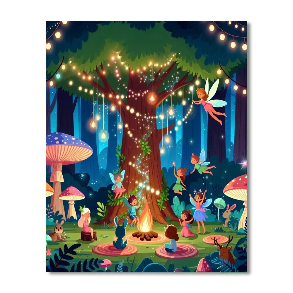Fantasy Fairy Woodland Paint By Numbers