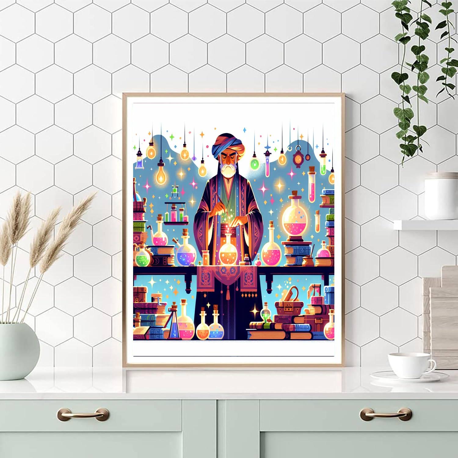 Wizard's Spellbinding Workshop DIY Paint By Numbers