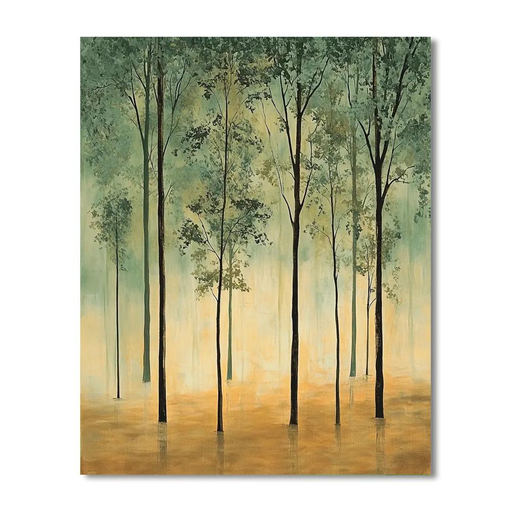 Leonardo Da Vinci Inspired Silent Grove  Paint By Numbers Art