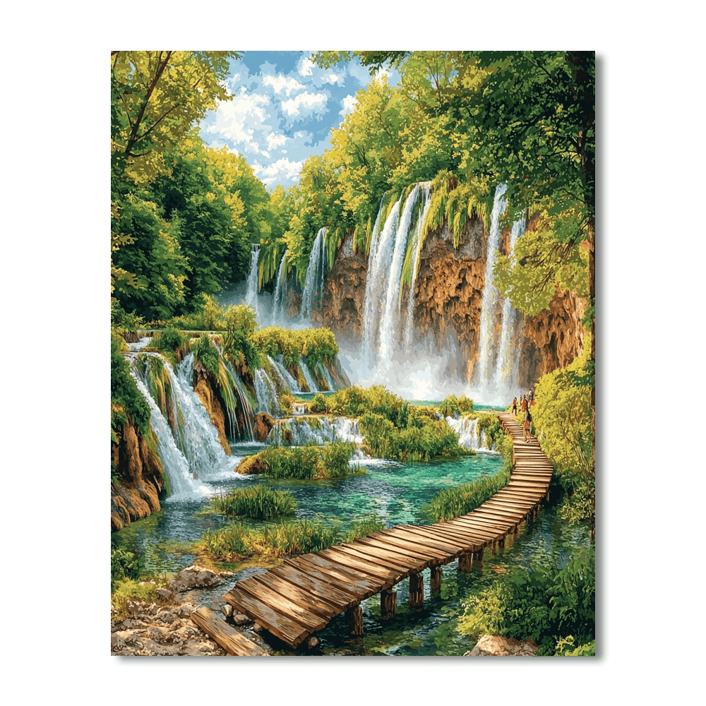 Plitvice Lakes - Croatia Paint By Numbers
