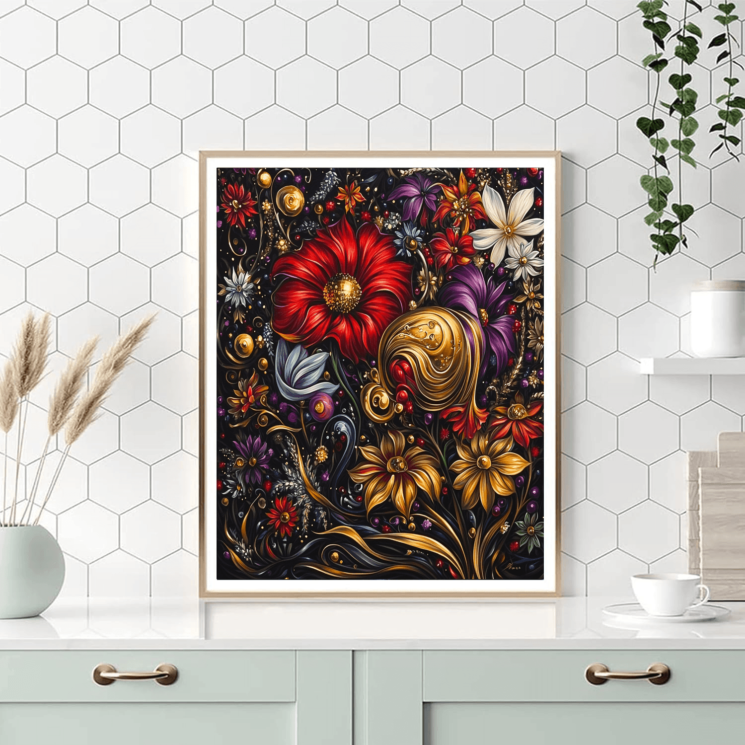 Salvador Dali Inspired Surreal Flora Fantasy  Paint By Numbers Kits