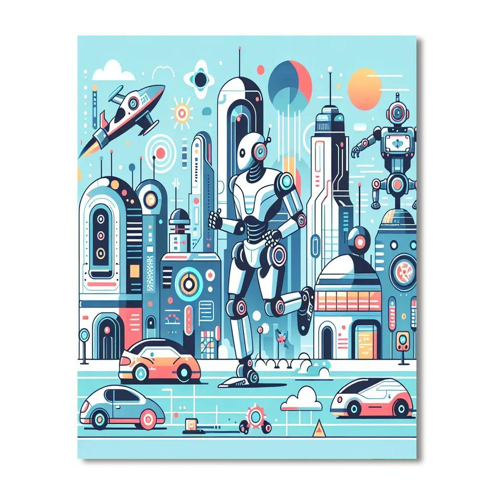 Cybernetic Robot Revolution Numbered Painting Kits