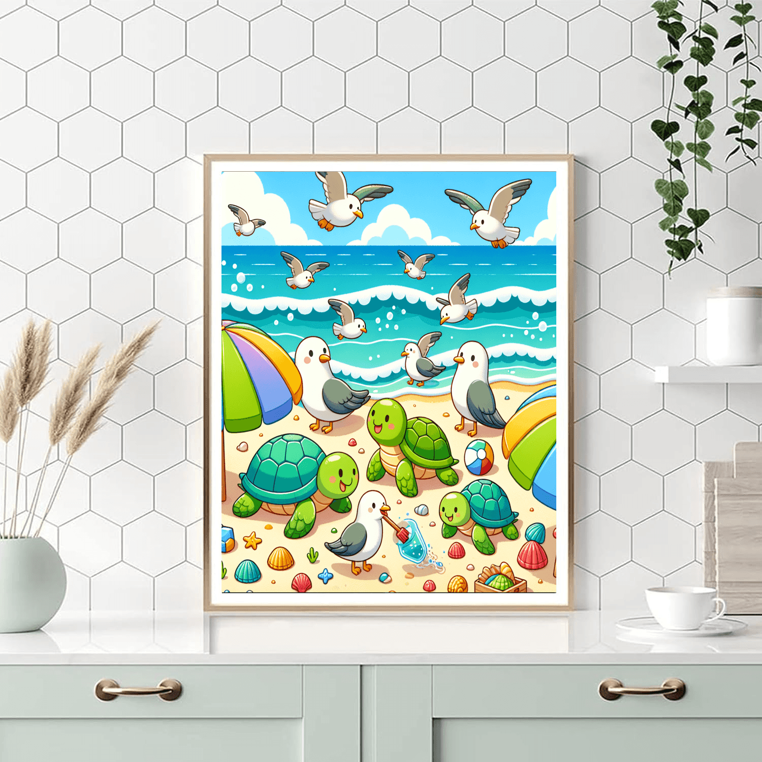 Turtle Beach Fiesta Number Painting