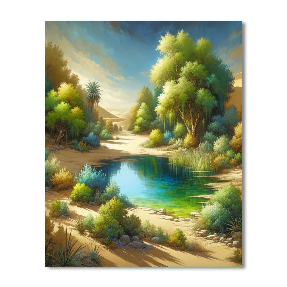 Desert Oasis Dream Paint By Numbers Art