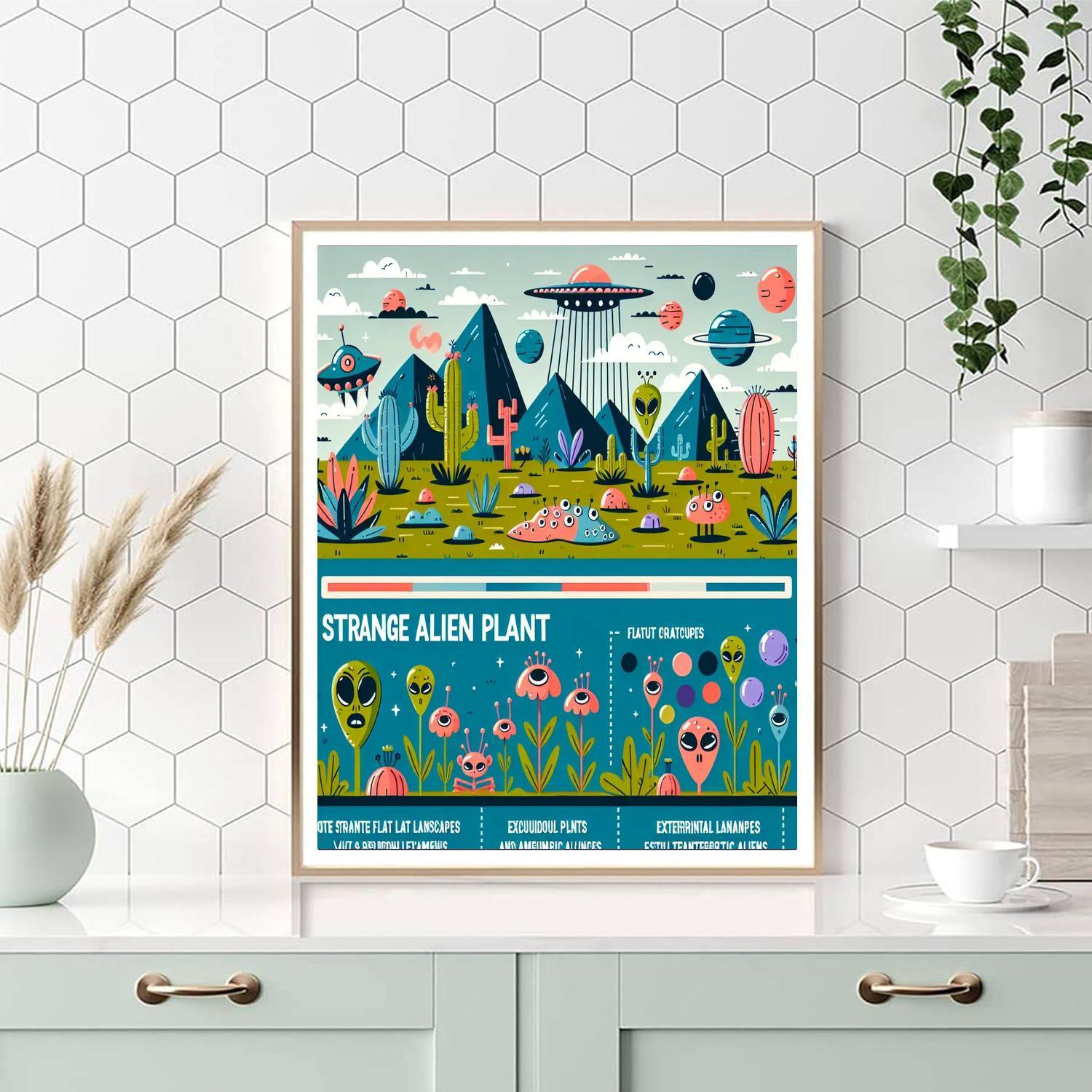 Alien Planet Safari Numbered Painting Kits