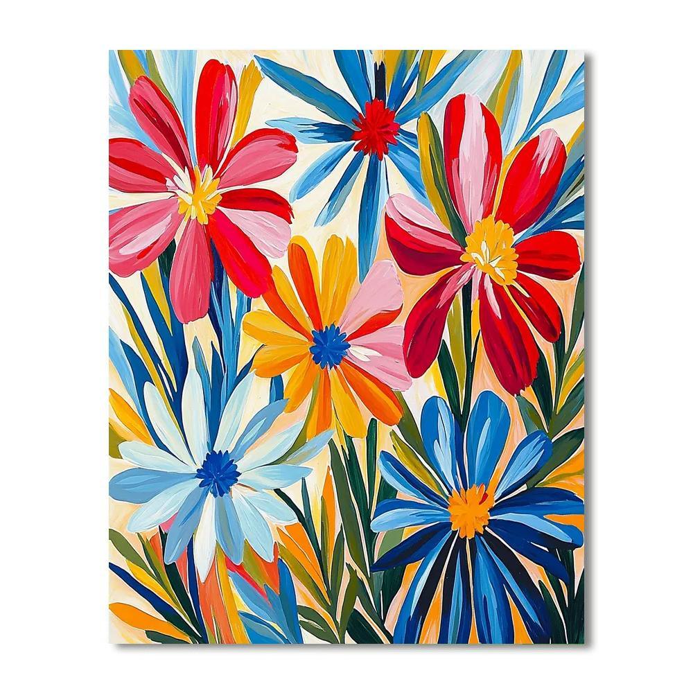 Henri Matisse Inspired Fanciful Flora  DIY Paint By Numbers