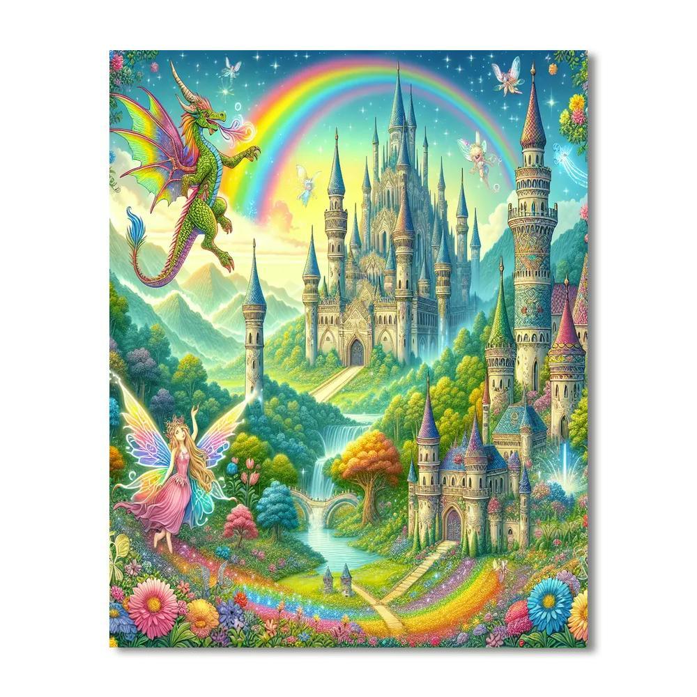 Fantasy Land For Young Adventurers Numbered Painting Kits