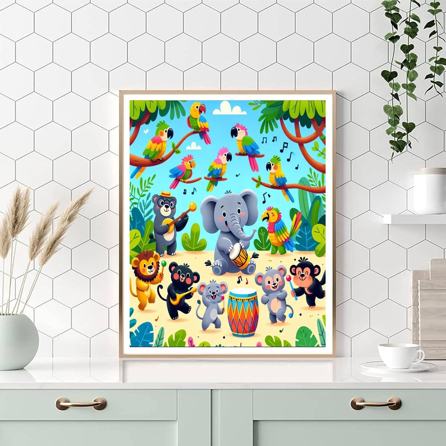 Jungle Jubilee Paint By Color