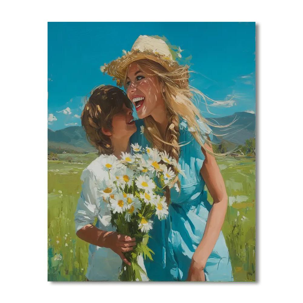 Daisies Of Devotion Number Painting