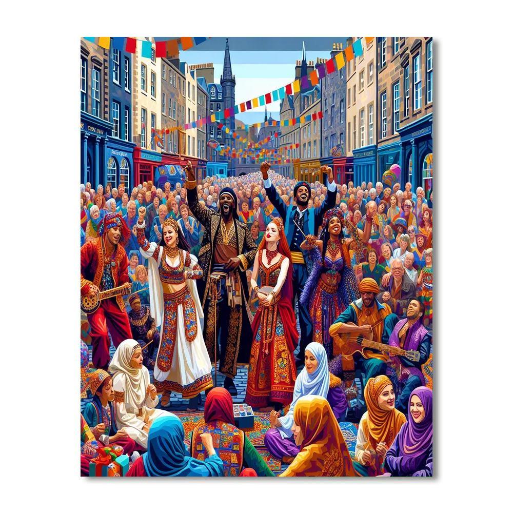 Edinburgh Fringe Festival DIY Paint By Numbers
