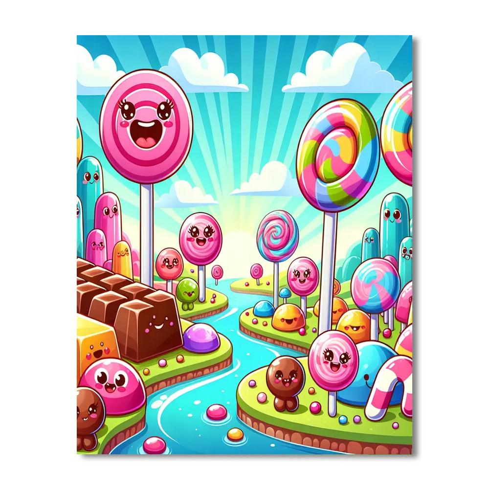 Creative Candyland Journey Number Painting