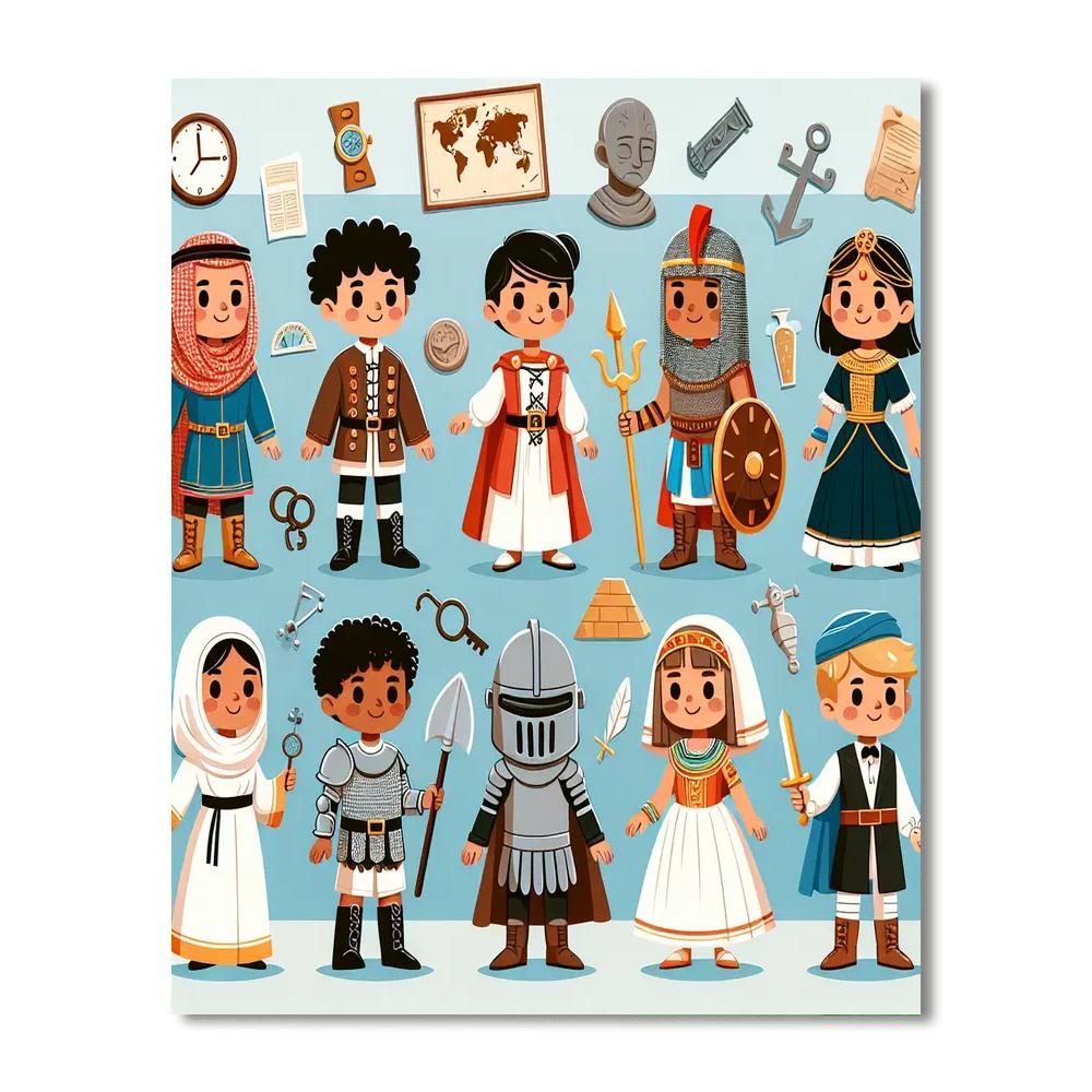 Time Traveler's Tapestry Number Painting