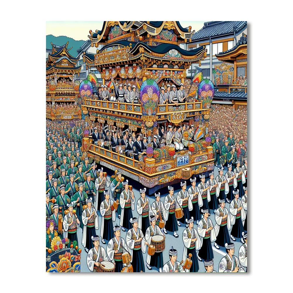 Gion Yatai Kaisei - Japan Number Painting