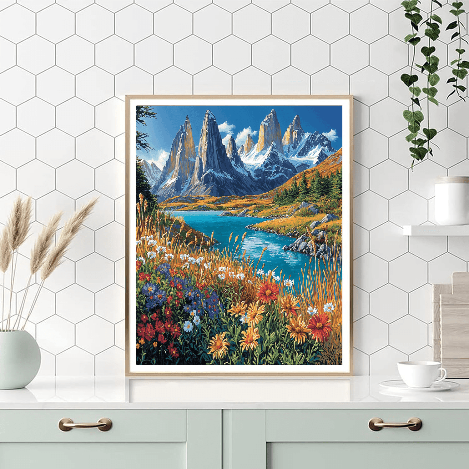 Torres Del Paine National Park - Patagonia Painting Number Kit