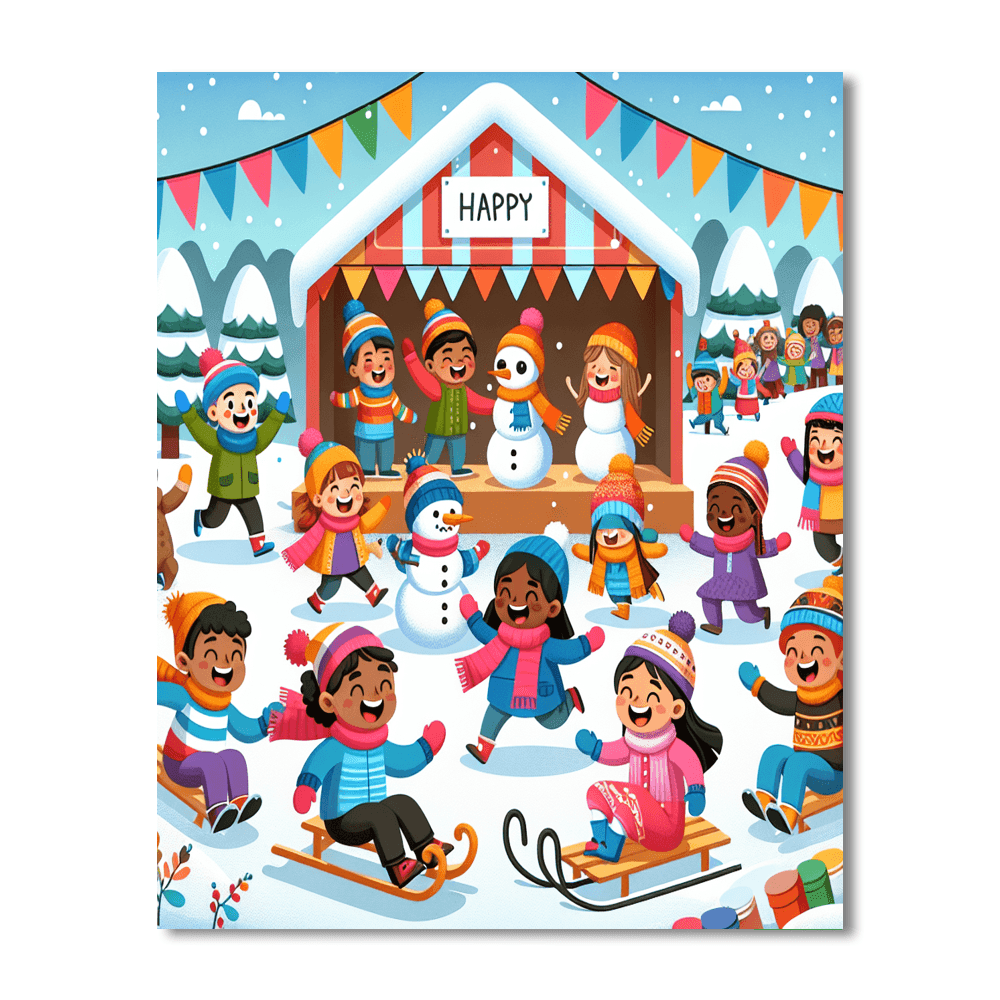 Winter Wonderland Festival Paint By Color