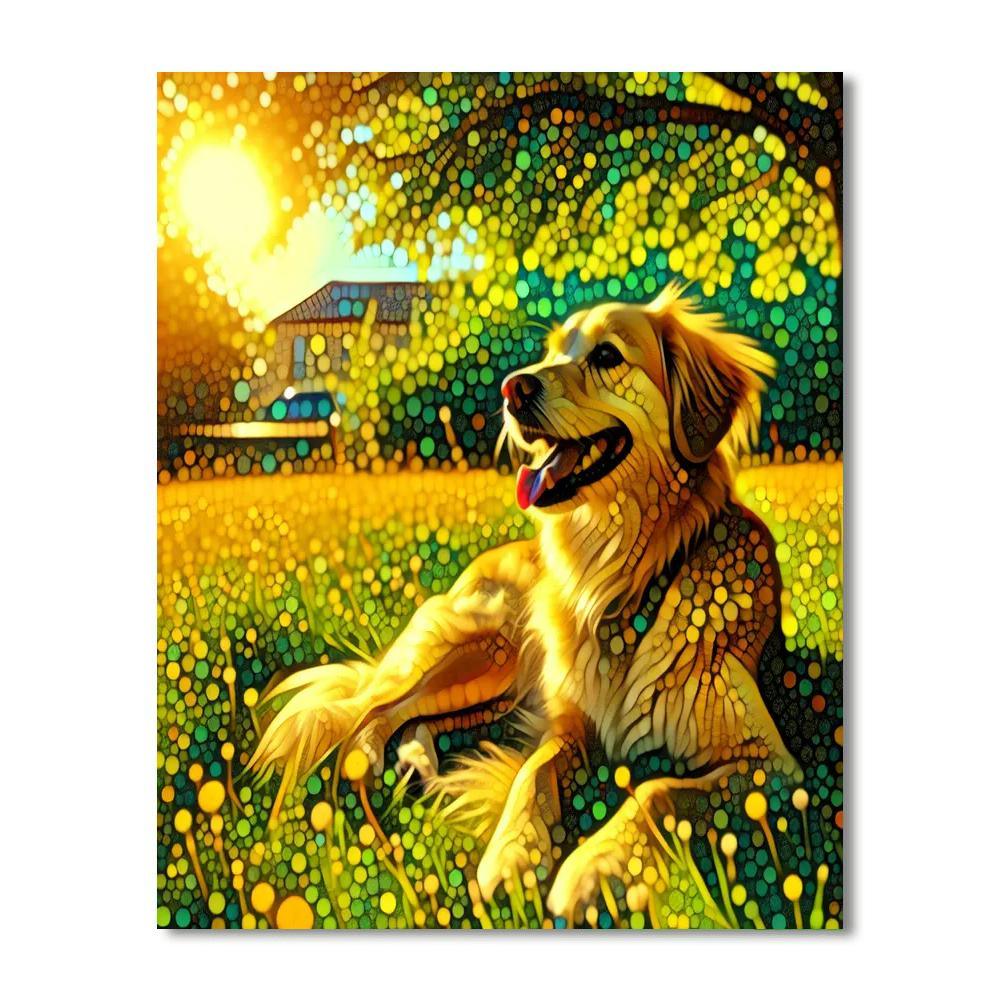 Dog's Loyal Adventure DIY Paint By Numbers