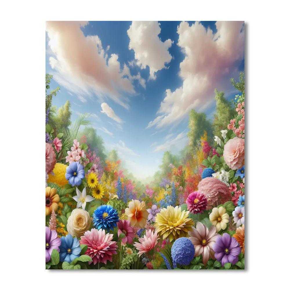 Radiant Garden Oasis Numbered Painting Kits