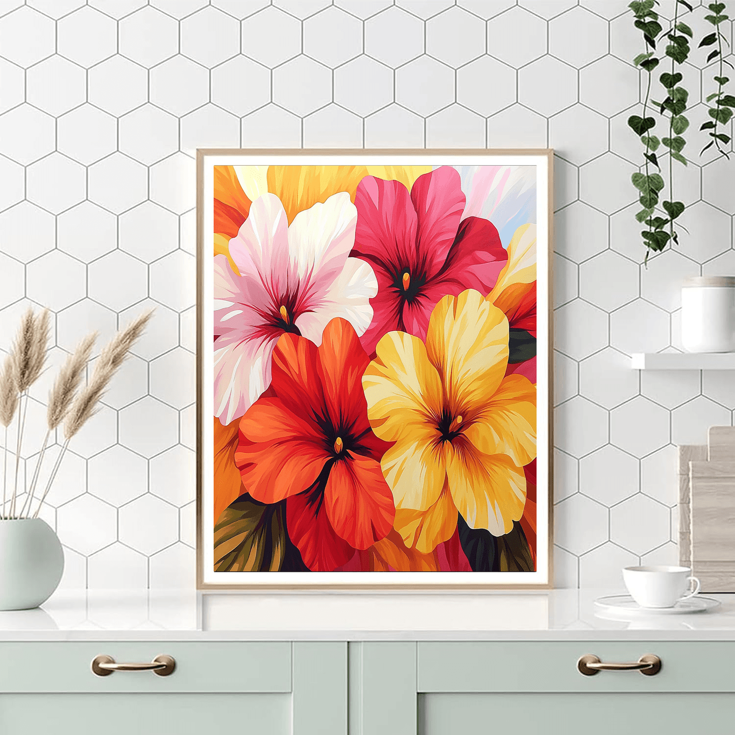 Georgia O'Keeffe Inspired Joyful Flora  Paint By Numbers Art