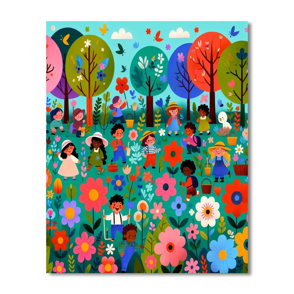 Secret Garden Treasure Hunt Paint By Numbers Art