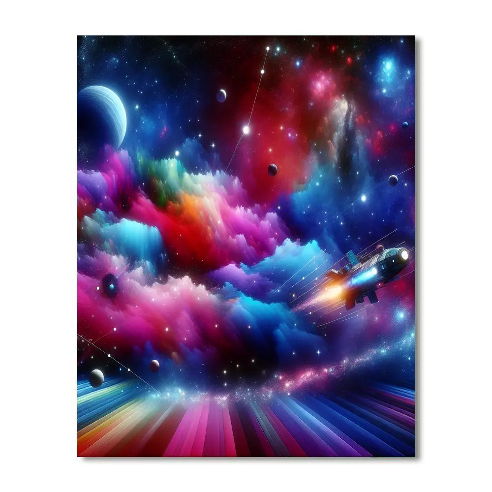 Adventurous Space Expedition Numbered Painting Kits