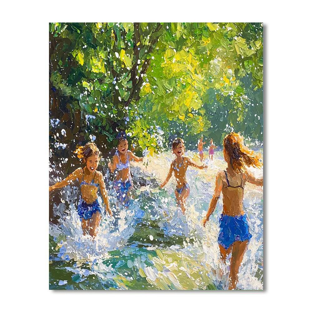 Fountain Of Joy Number Painting