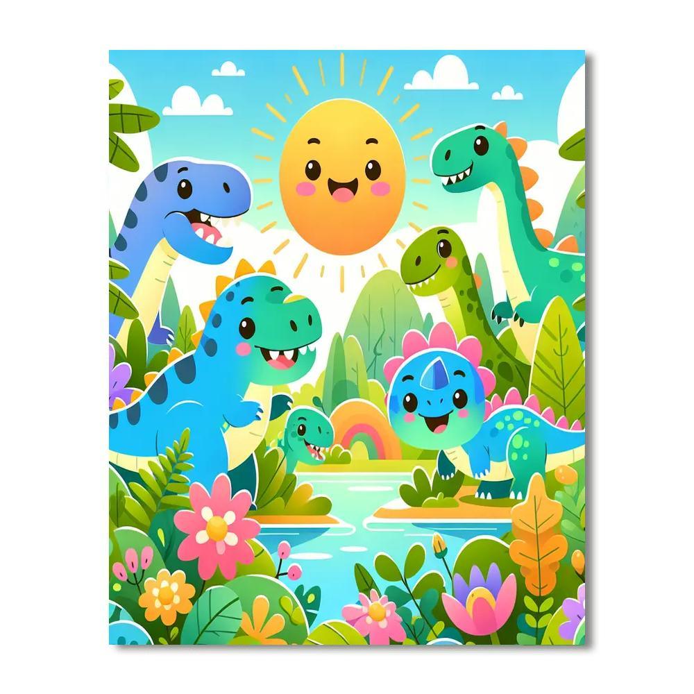 Dino Explorers Club Paint By Numbers Kits