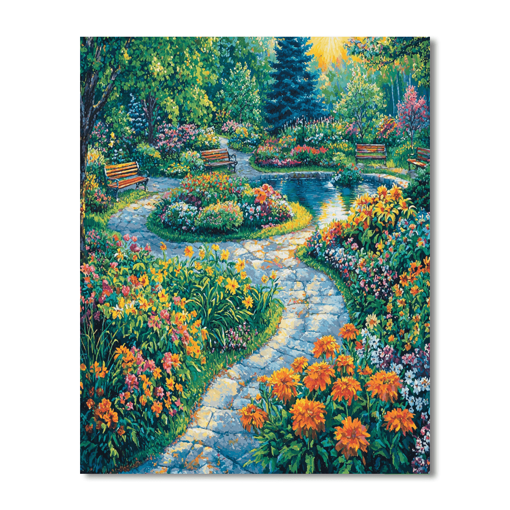 Bonn Botanical Gardens Paint By Numbers