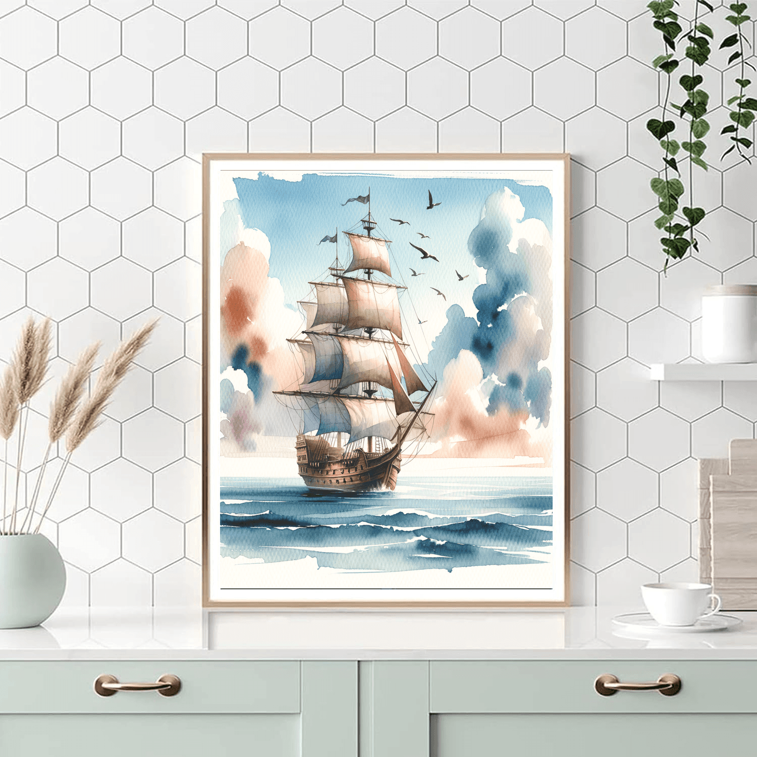 Pirate Ship Voyage Paint By Numbers