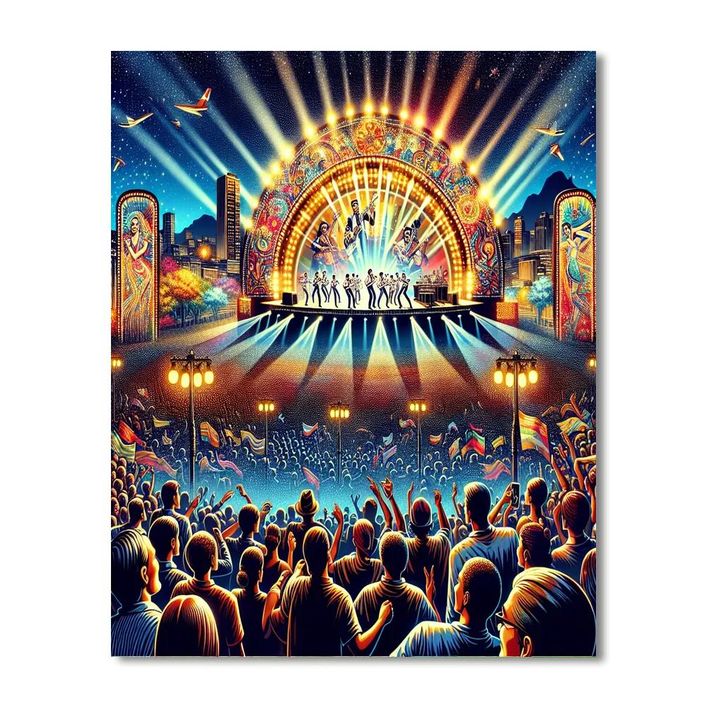 Rock In Rio - Rio De Janeiro Painting Number Kit