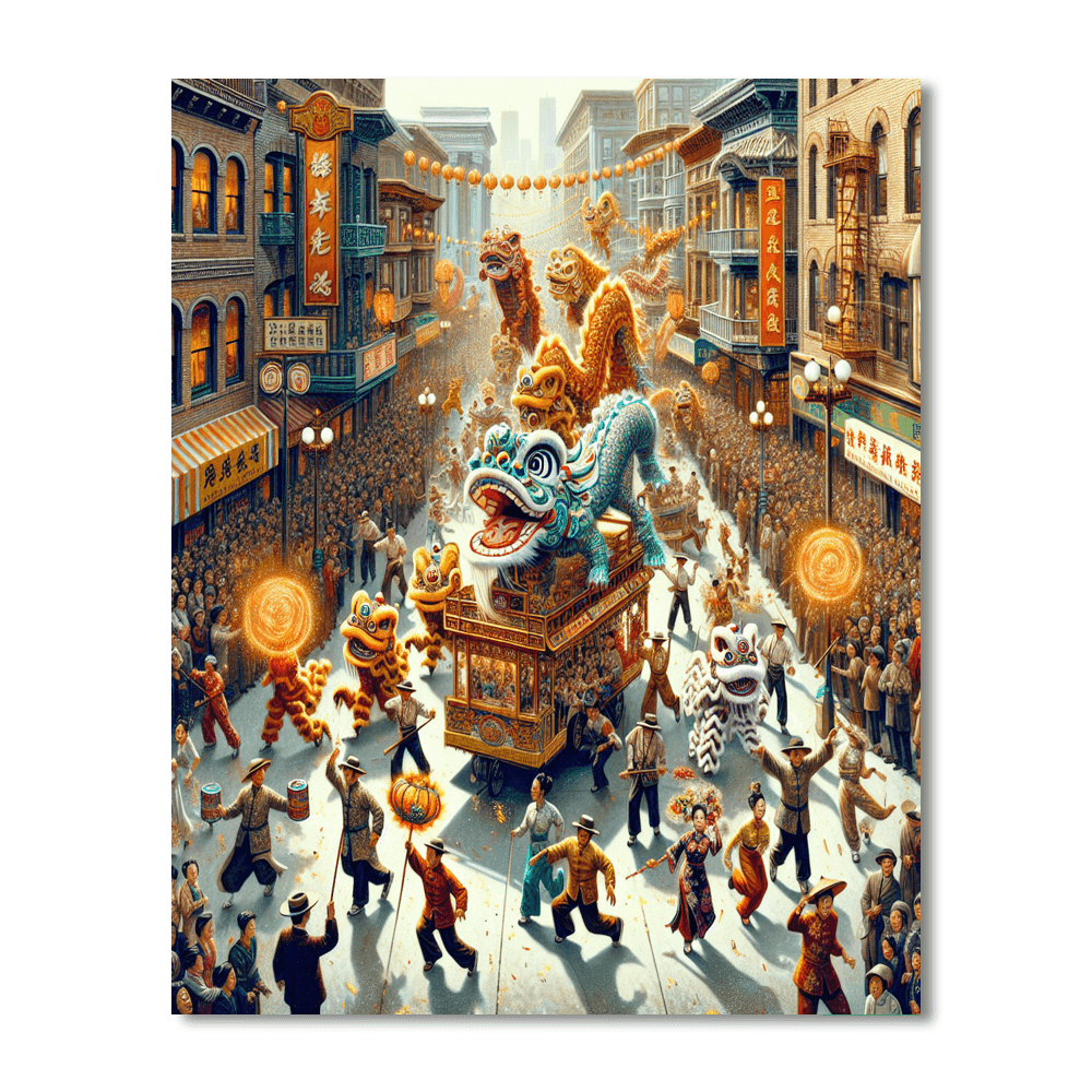 Lunar New Year Parade - United States Paint By Numbers Art