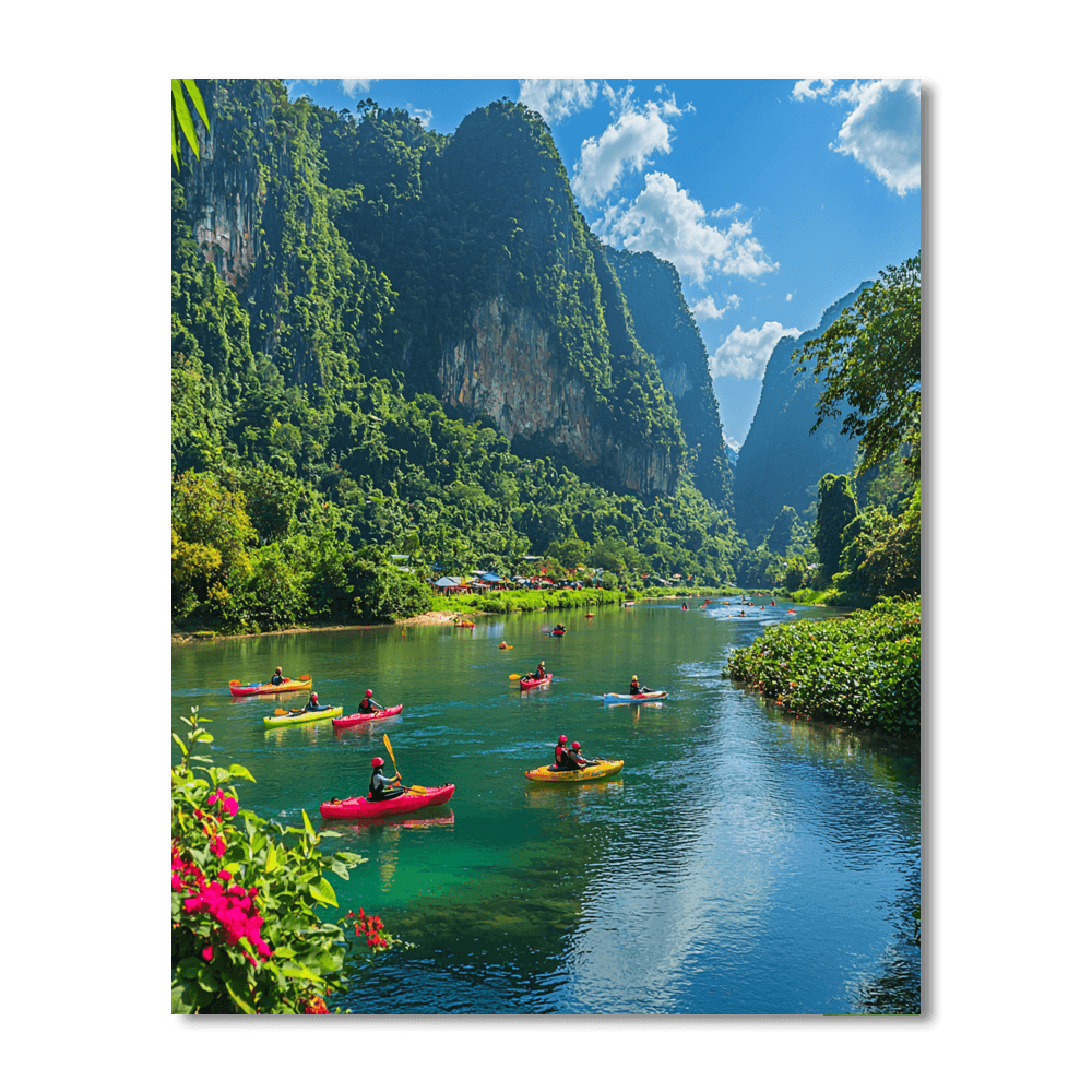 Vang Vieng Numbered Painting Kits