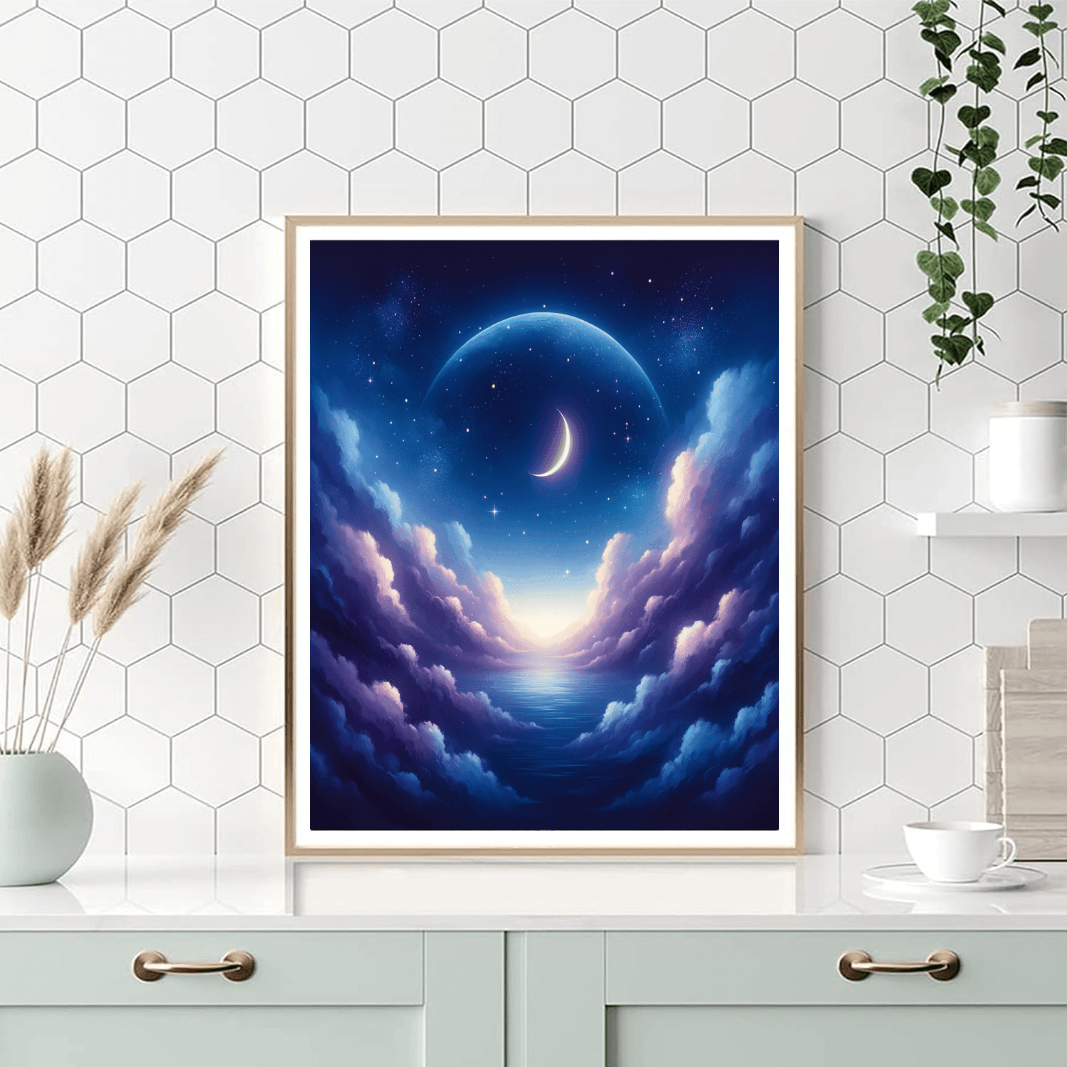 Serene Night Sky Painting By Numbers Kit