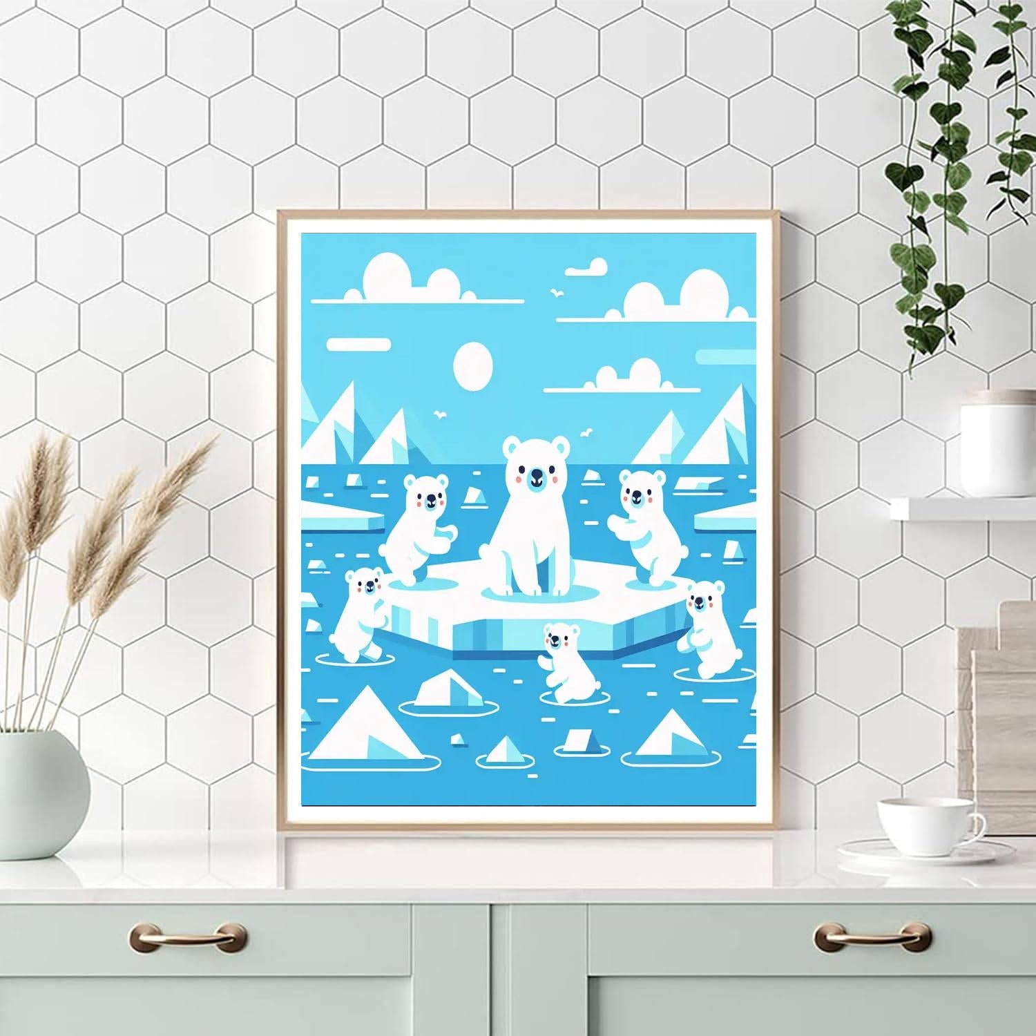 Artic Adventure Painting Number Kit