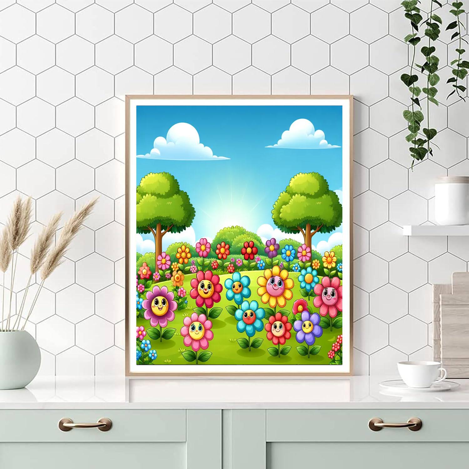 Gorgeous Garden Blooms Paint By Numbers Art