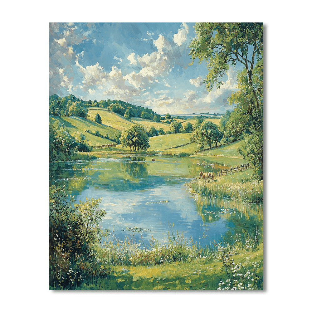 John Constable Inspired Nature's Calm  Paint By Numbers