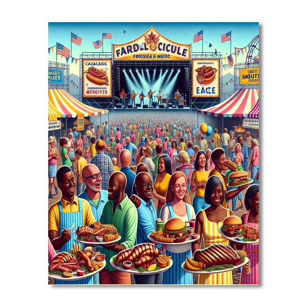 The Great American Bbq & Music Festival - United States Paint By Numbers