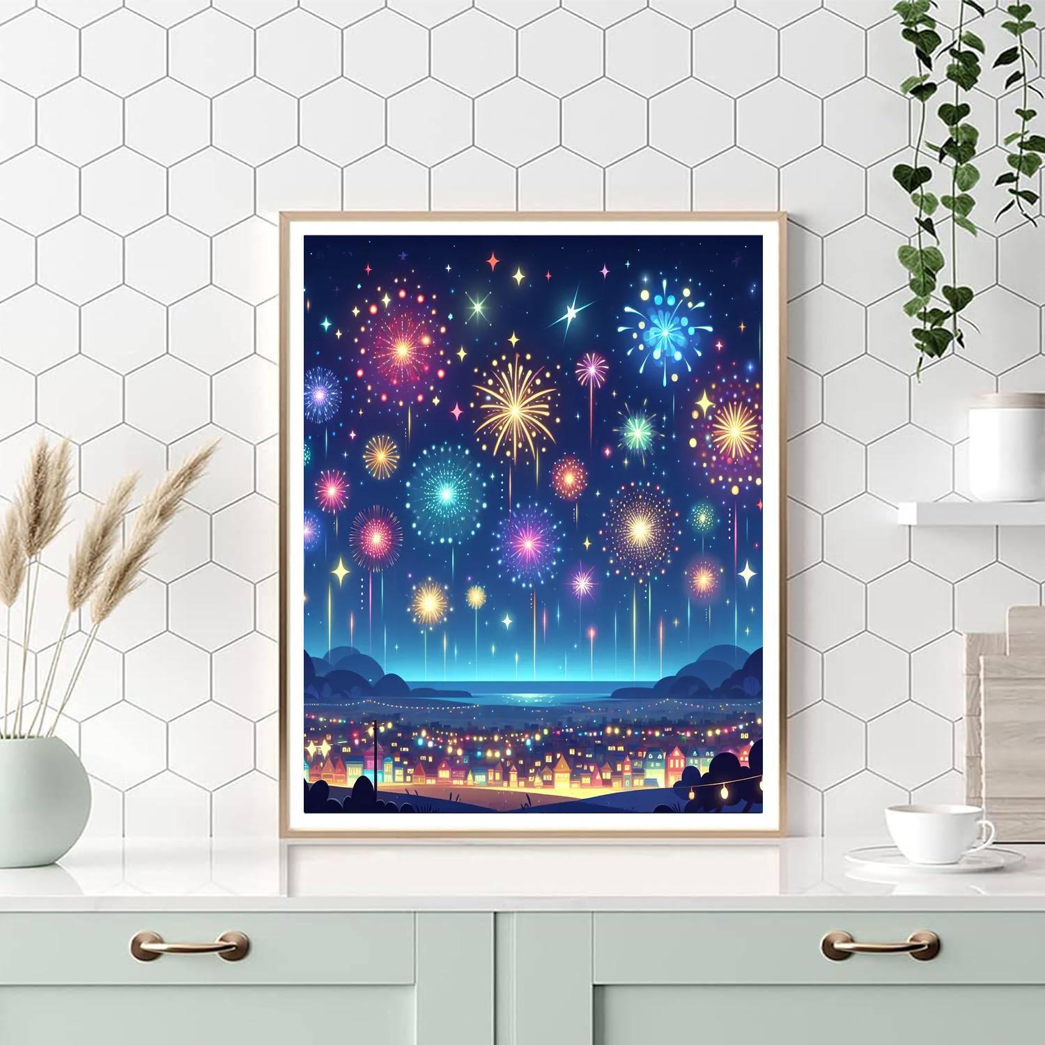 Sparkling Firework Paint By Numbers