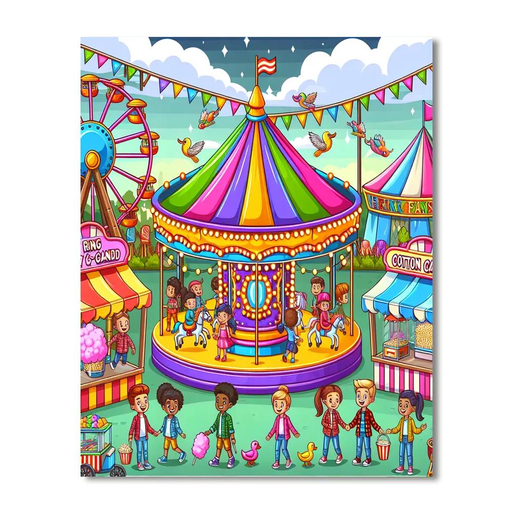 Exciting Carnival Numbered Painting Kits