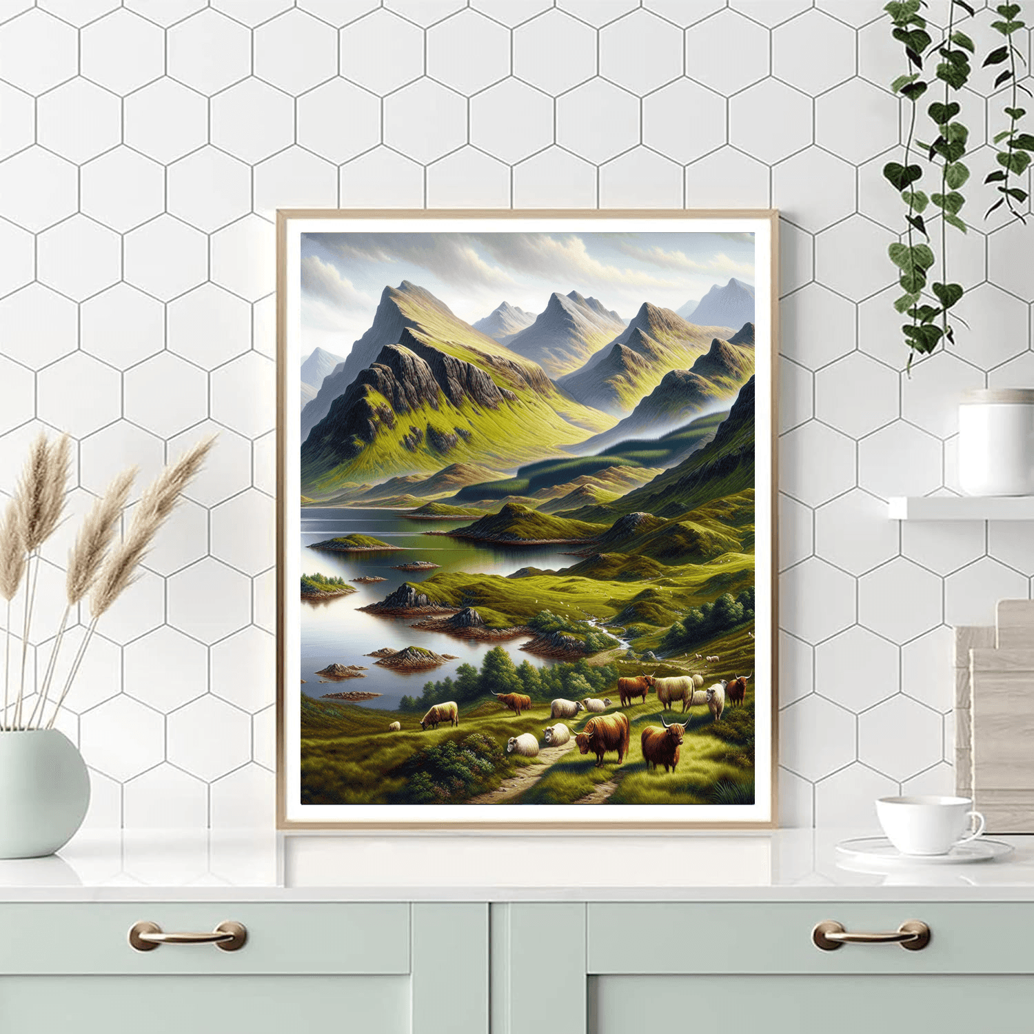 Scottish Highlands Bliss DIY Paint By Numbers